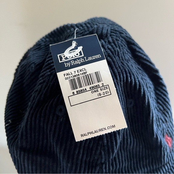 Polo Ralph Lauren corduroy hat nwt - Picture 3 of 5